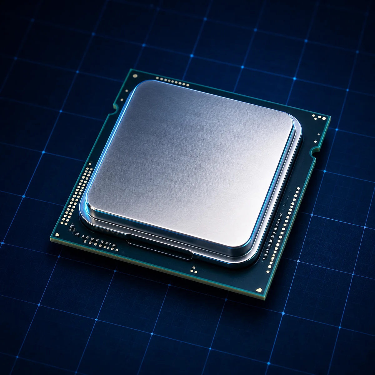 Intel Core 2 Quad Q9500. Иллюстрация категории — не фото конкретной модели
