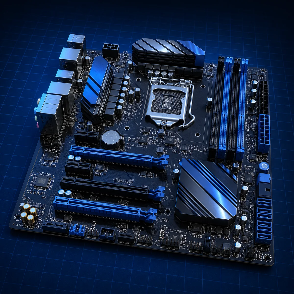 Intel B75 (LGA1155). Иллюстрация категории — не фото конкретной модели